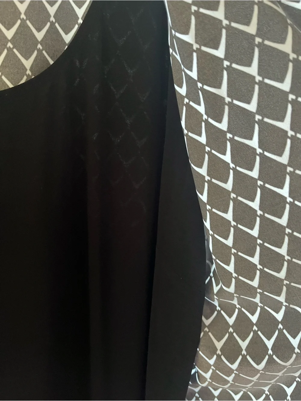 Dress Barn Black & White Geometric Dress, Size 22W
